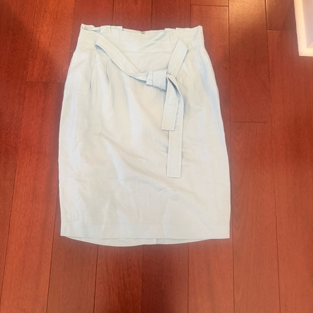 Ann Taylor Light Blue Pencil Skirt - Picture 2 of 6